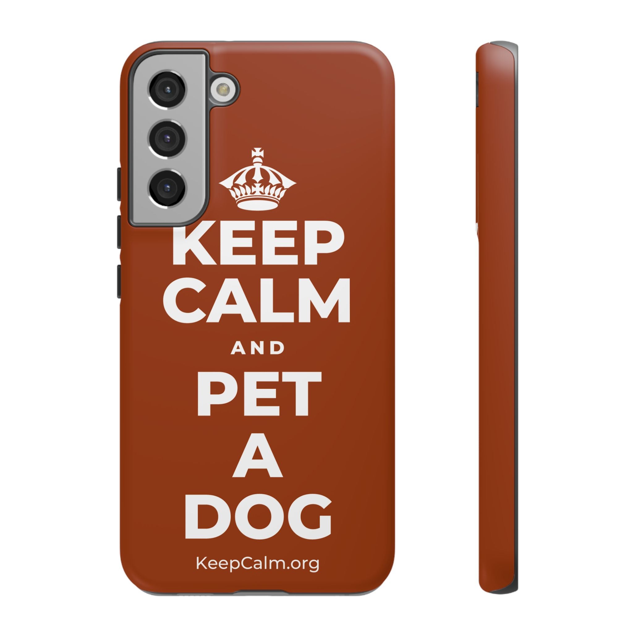 KEEP CALM AND PET A DOG Phone Case