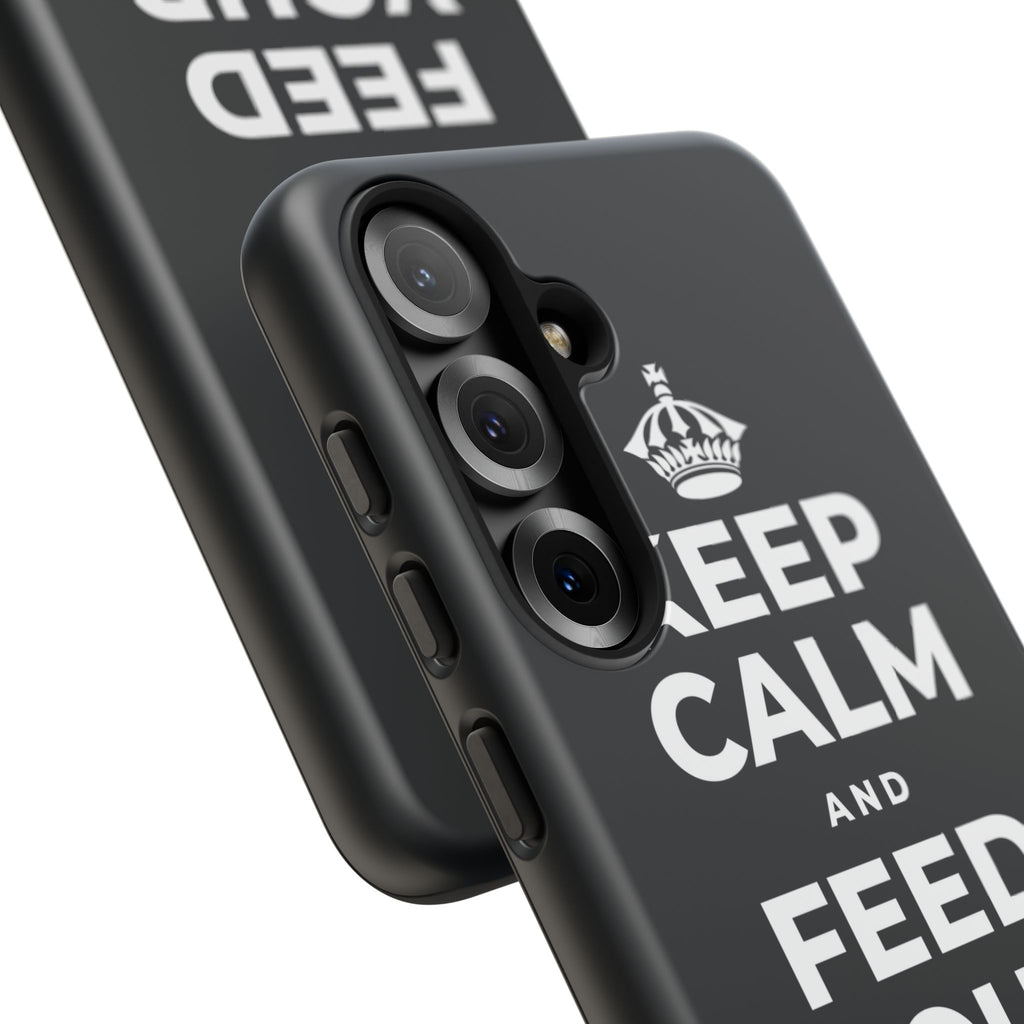 KEEP CALM AND FEED YOUR SOUL TOO Phone Case (Dark)