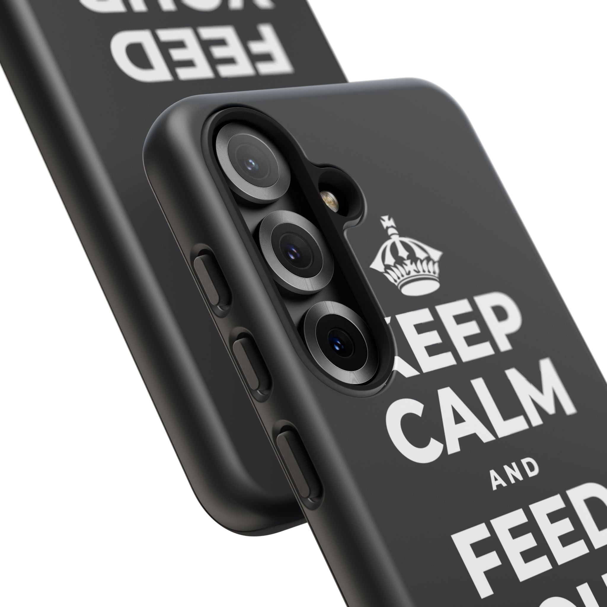 KEEP CALM AND FEED YOUR SOUL TOO Phone Case (Dark)