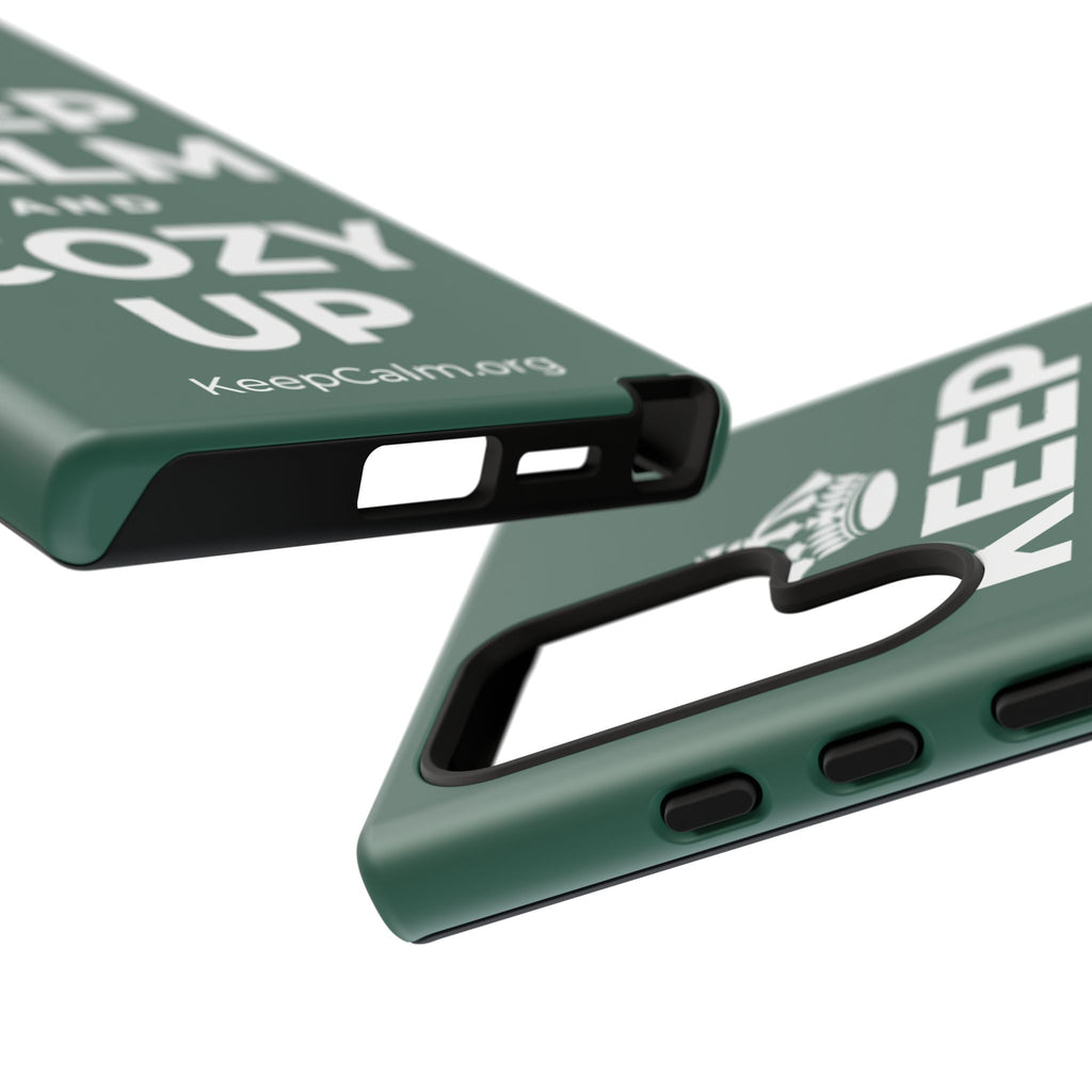 KEEP CALM AND COZY UP Phone Case