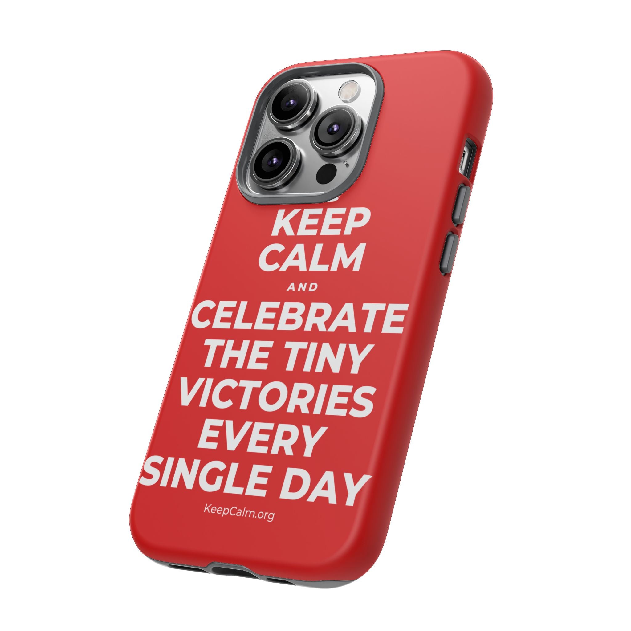 KEEP CALM AND CELEBRATE THE TINY VICTORIES EVERY SINGLE DAY Phone Case