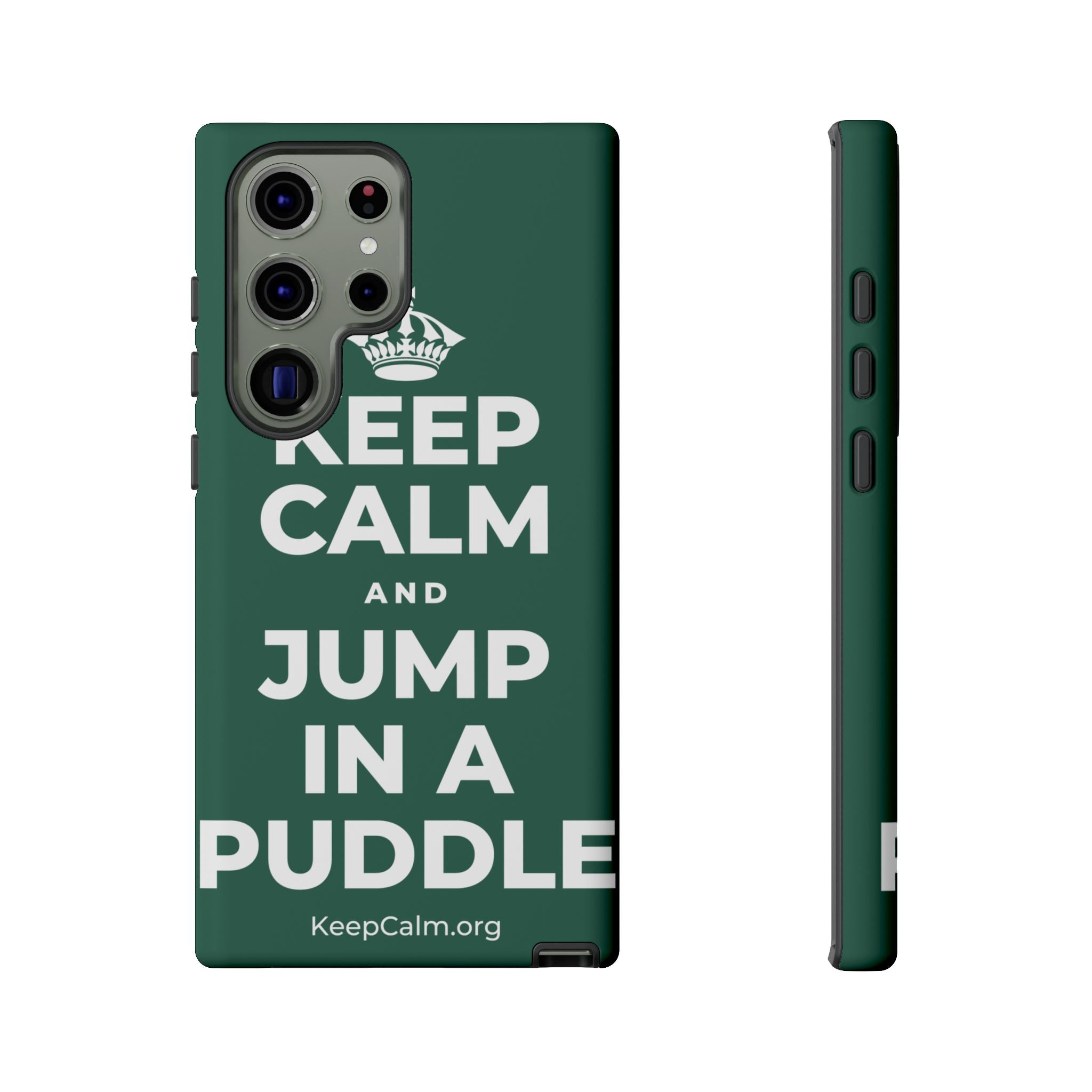 KEEP CALM AND JUMP IN A PUDDLE Phone Case