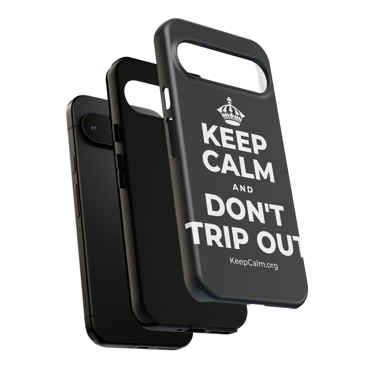 KEEP CALM AND DON'T TRIP OUT Phone Case (Dark)