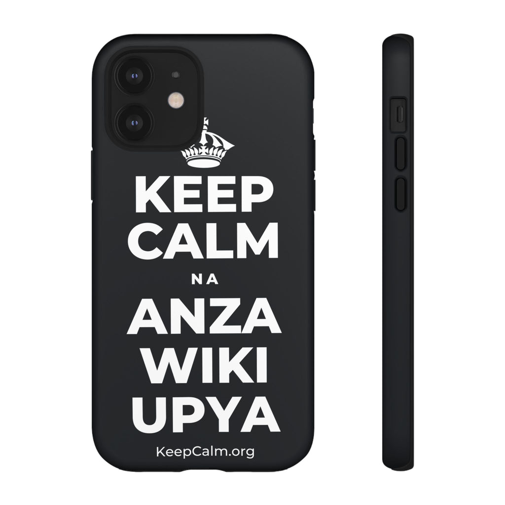 KEEP CALM NA ANZA WIKI UPYA Phone Case (Dark)