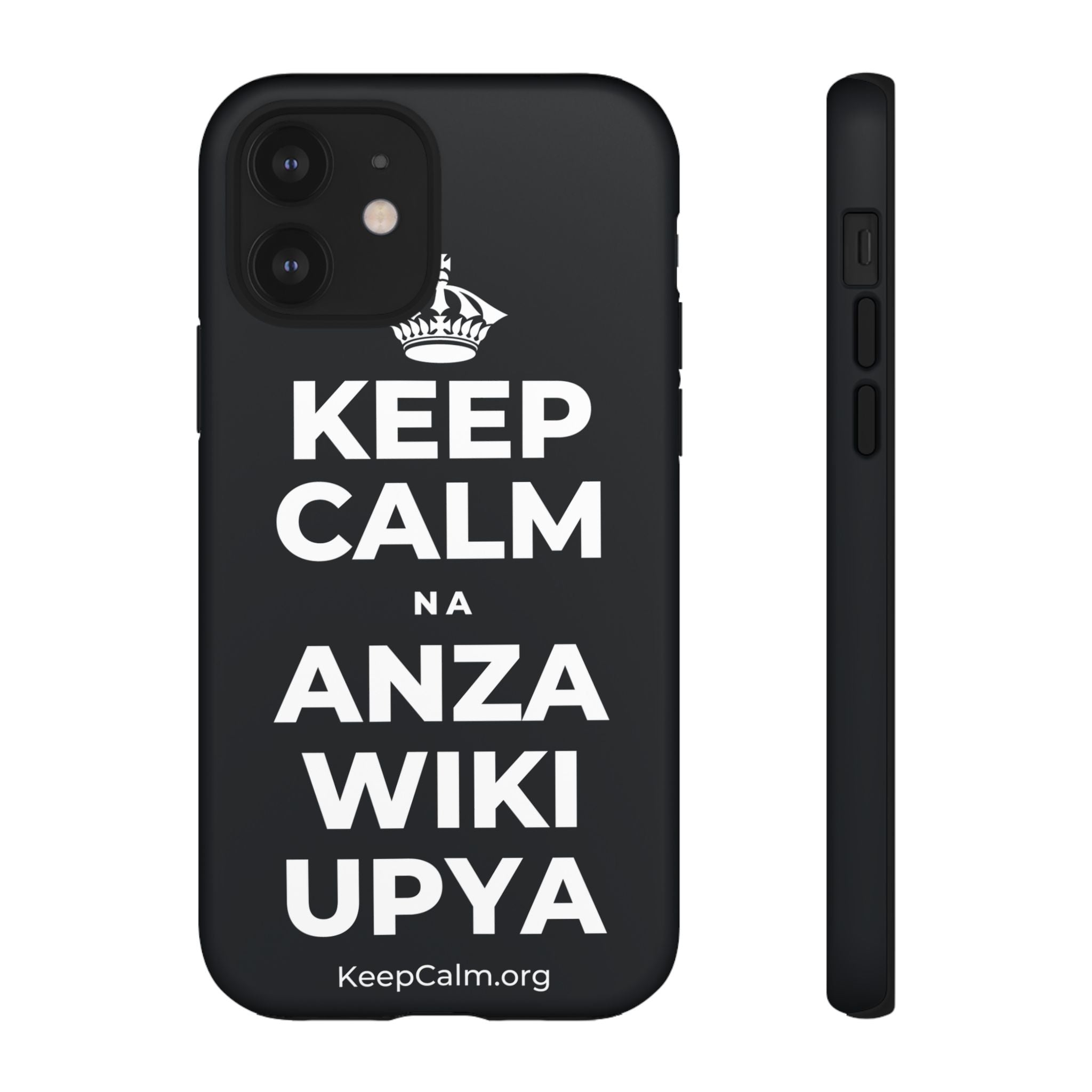 KEEP CALM NA ANZA WIKI UPYA Phone Case (Dark)