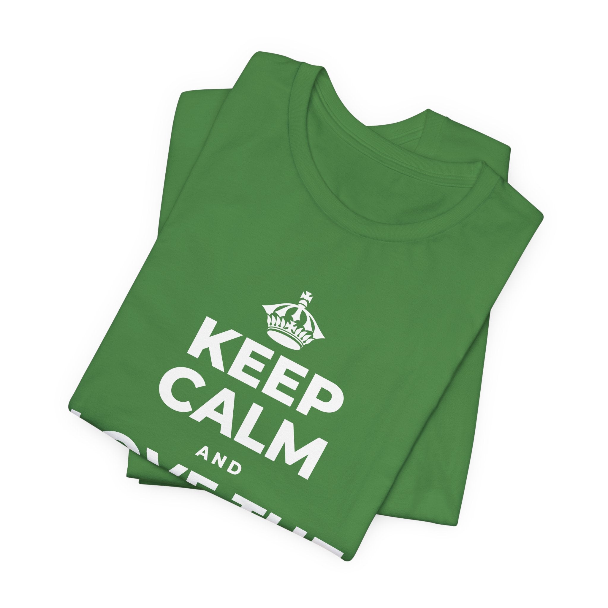 KEEP CALM AND LOVE THE QUIET HOURS T-Shirt (Baby Blue–Silver)