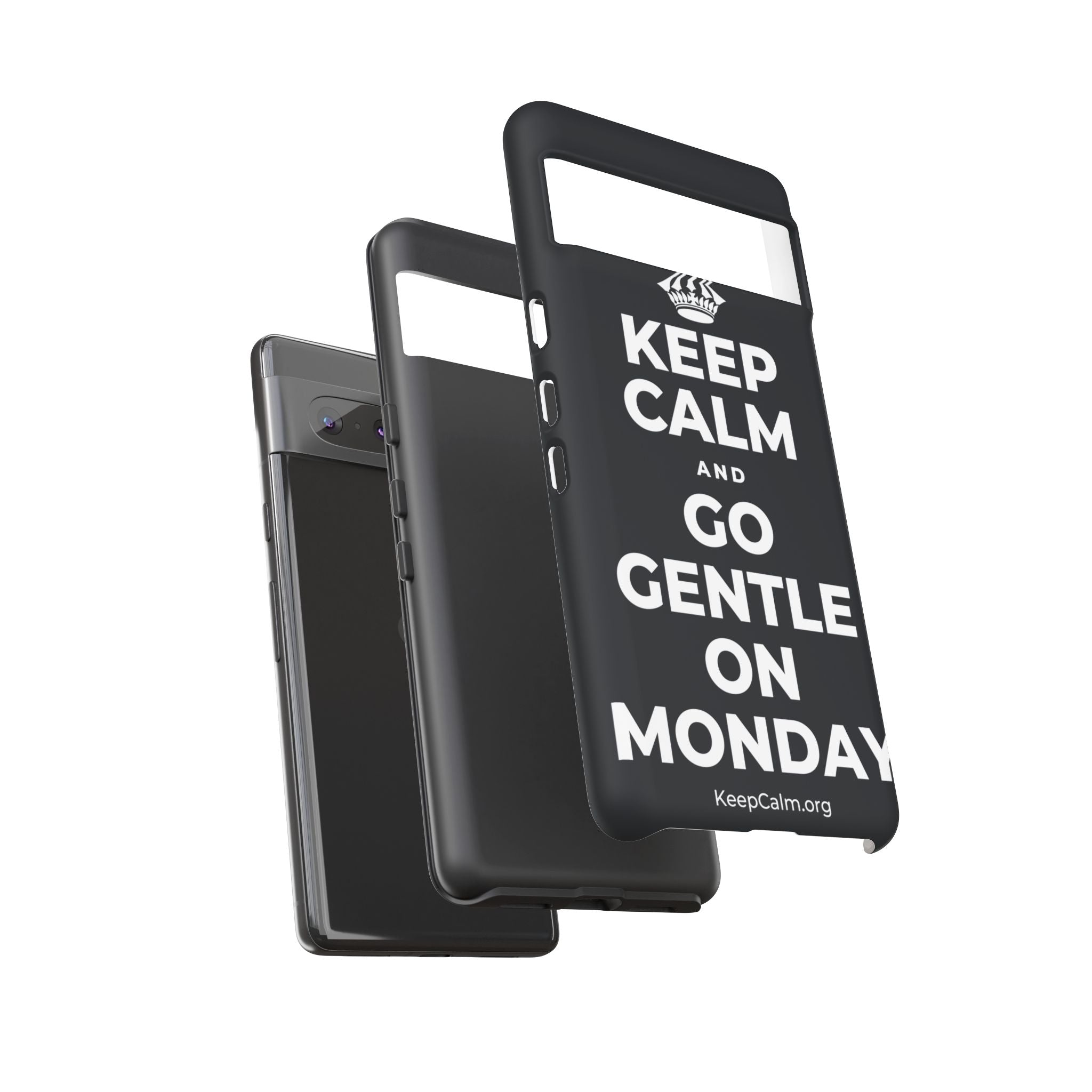 KEEP CALM AND GO GENTLE ON MONDAY Phone Case (Dark)