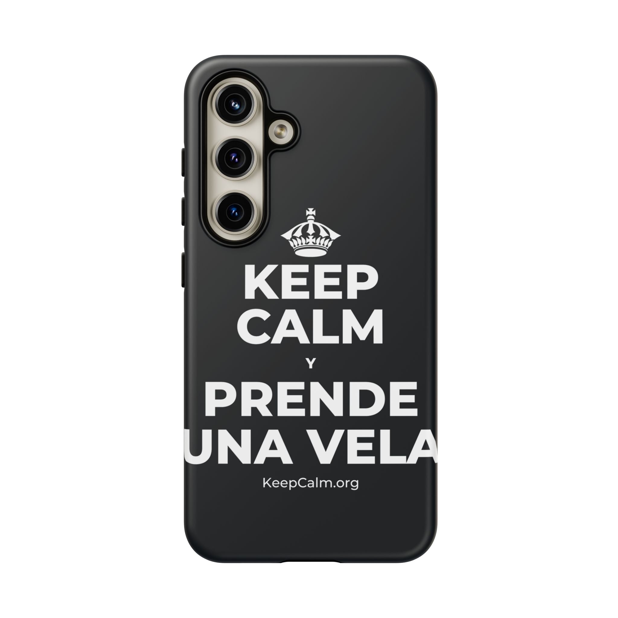KEEP CALM Y PRENDE UNA VELA Phone Case (Dark)