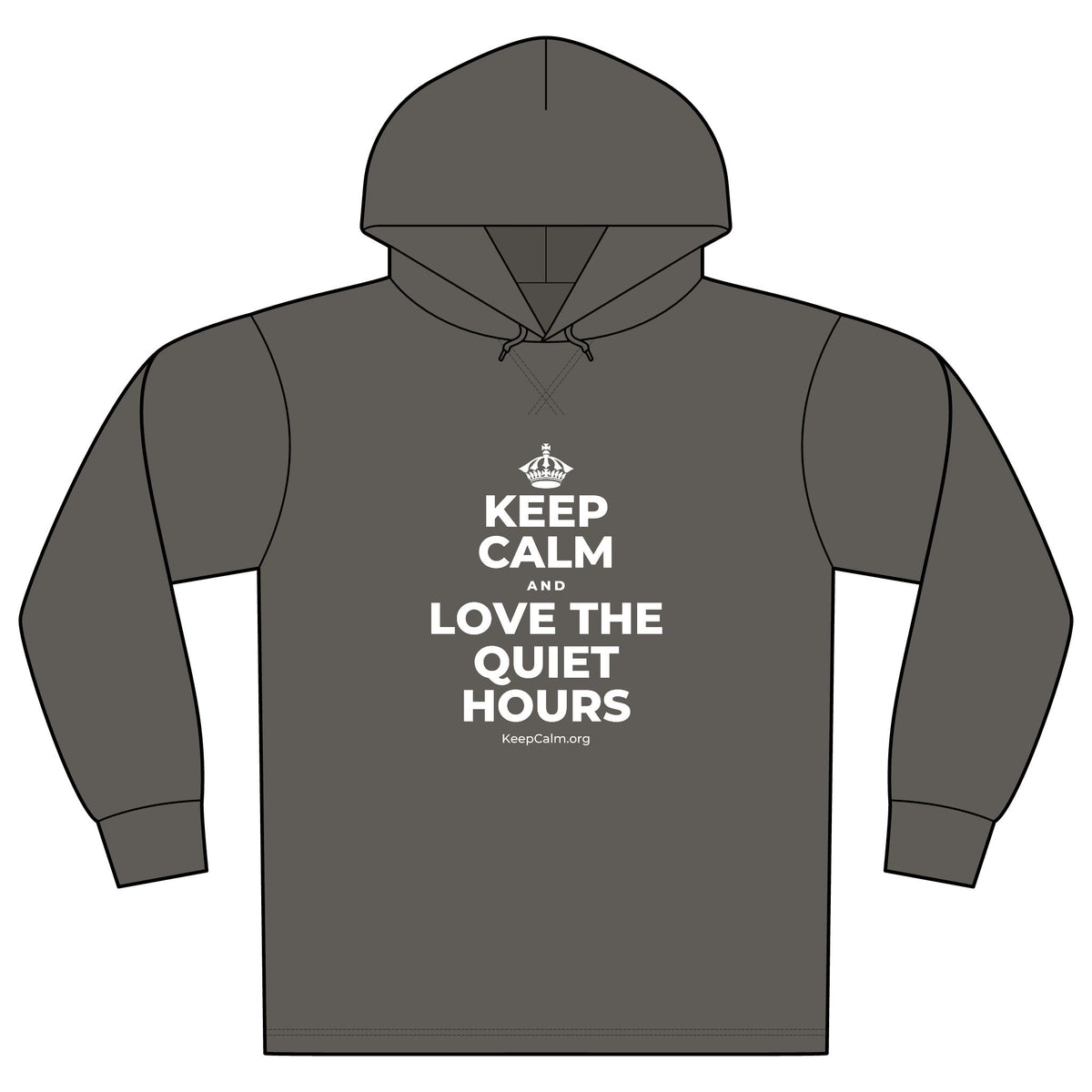 KEEP CALM AND LOVE THE QUIET HOURS Organic Hoodie Tee
