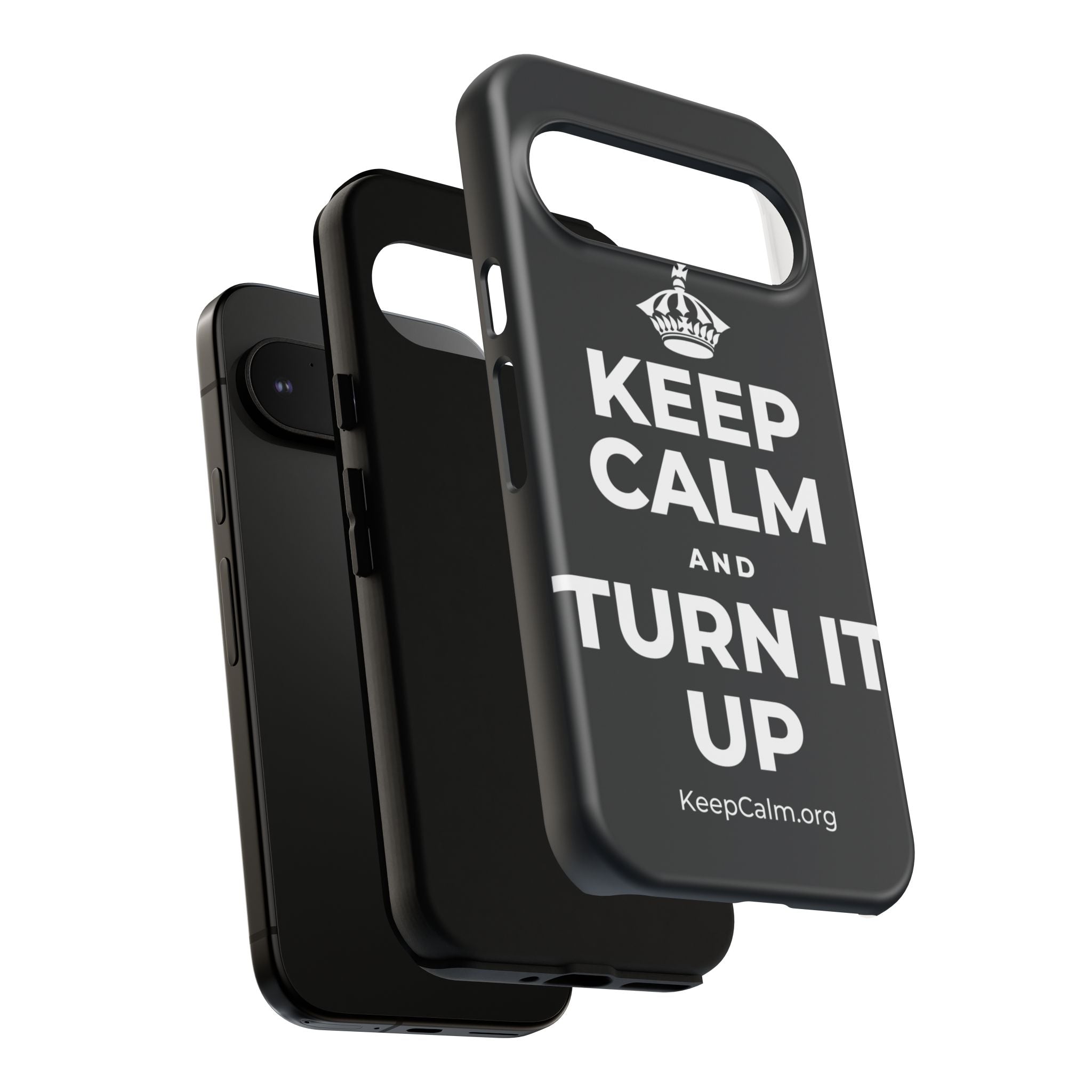 KEEP CALM AND TURN IT UP Phone Case (Dark)