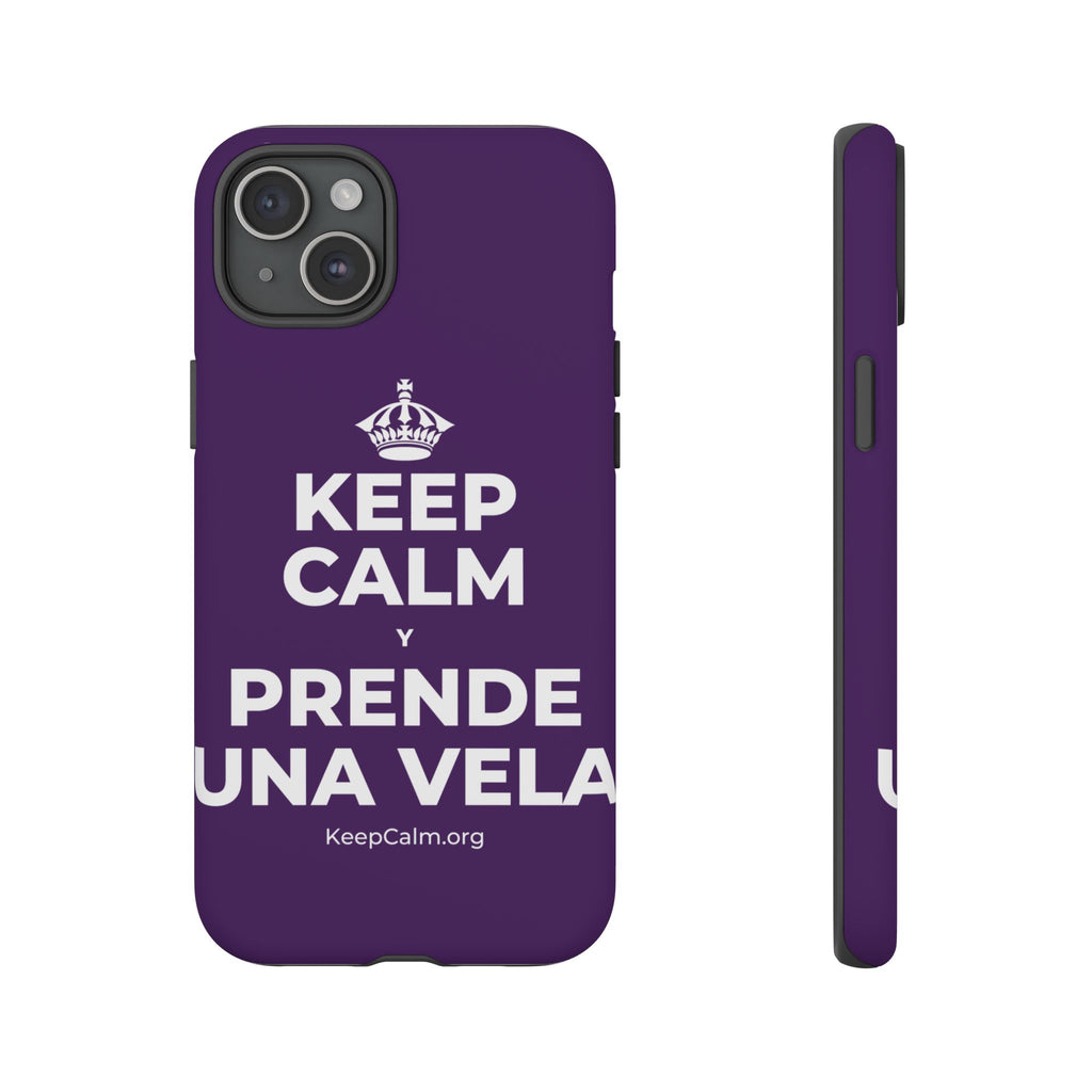 KEEP CALM Y PRENDE UNA VELA Phone Case