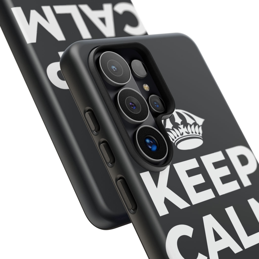KEEP CALM AND முழு வாரத்தையும் பயன்படுத்துங்கள் Phone Case (Dark)