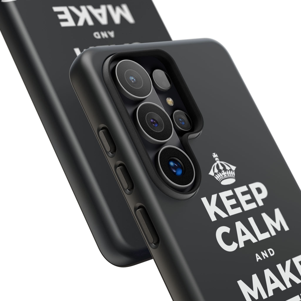KEEP CALM AND MAKE SOMETHING TODAY Phone Case (Dark)