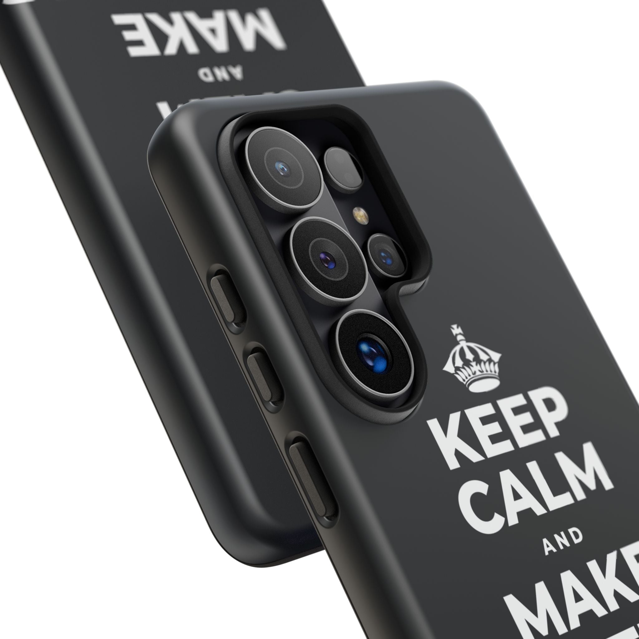 KEEP CALM AND MAKE SOMETHING TODAY Phone Case (Dark)