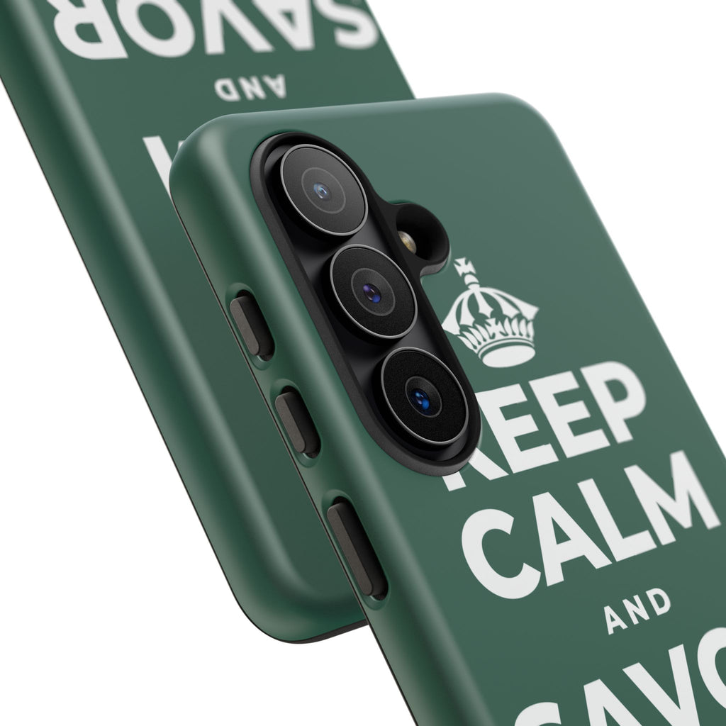 KEEP CALM AND SAVOR THE SIMPLE Phone Case