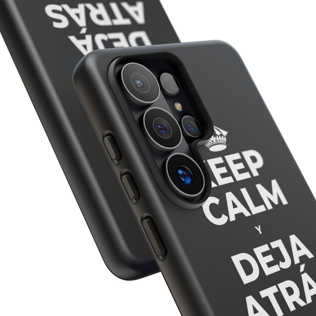 KEEP CALM Y DEJA ATRÁS LAS VIEJAS CARGAS Phone Case (Dark)
