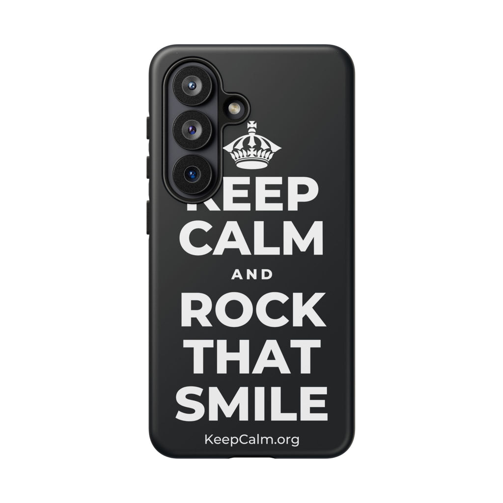 KEEP CALM AND ROCK THAT SMILE Phone Case (Dark)
