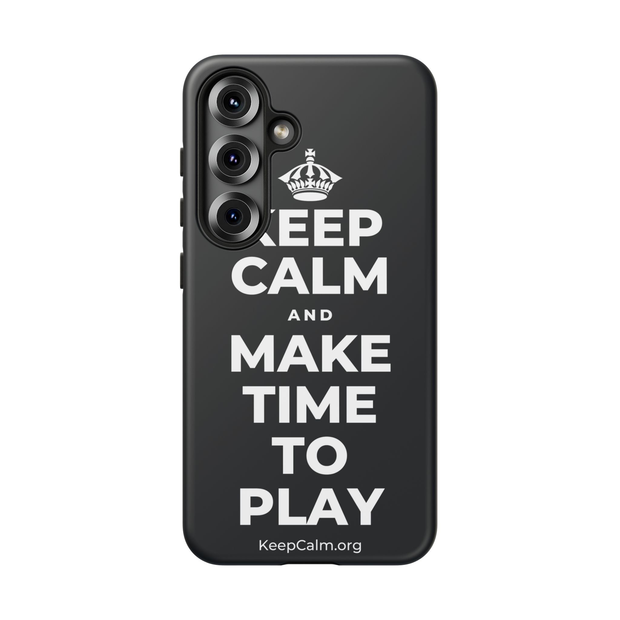 KEEP CALM AND MAKE TIME TO PLAY Phone Case (Dark)