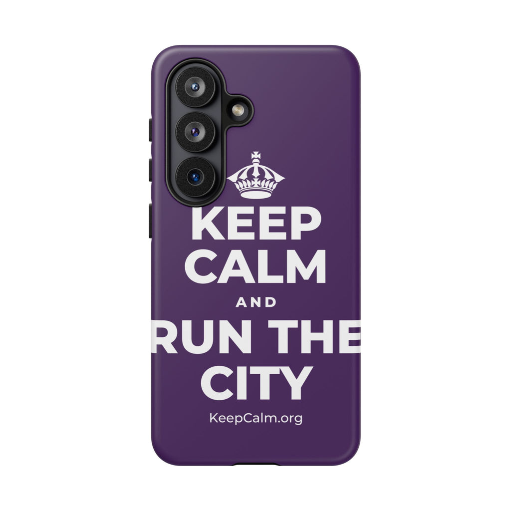 KEEP CALM AND RUN THE CITY Phone Case