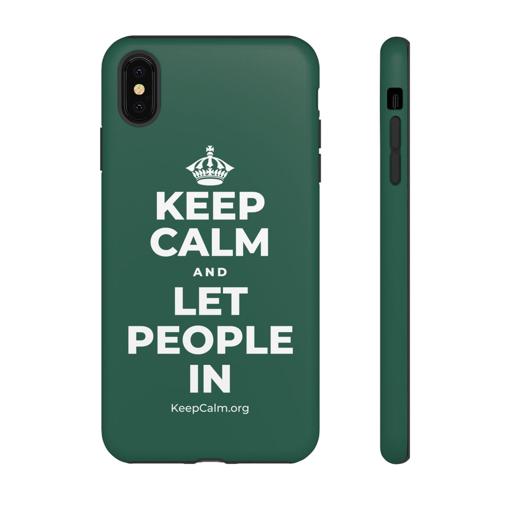 KEEP CALM AND LET PEOPLE IN Phone Case