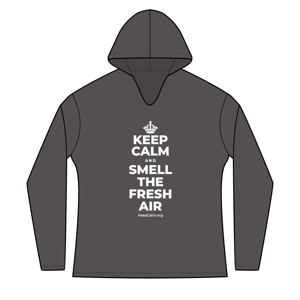 KEEP CALM AND SMELL THE FRESH AIR Women's Long Sleeve Hoodie