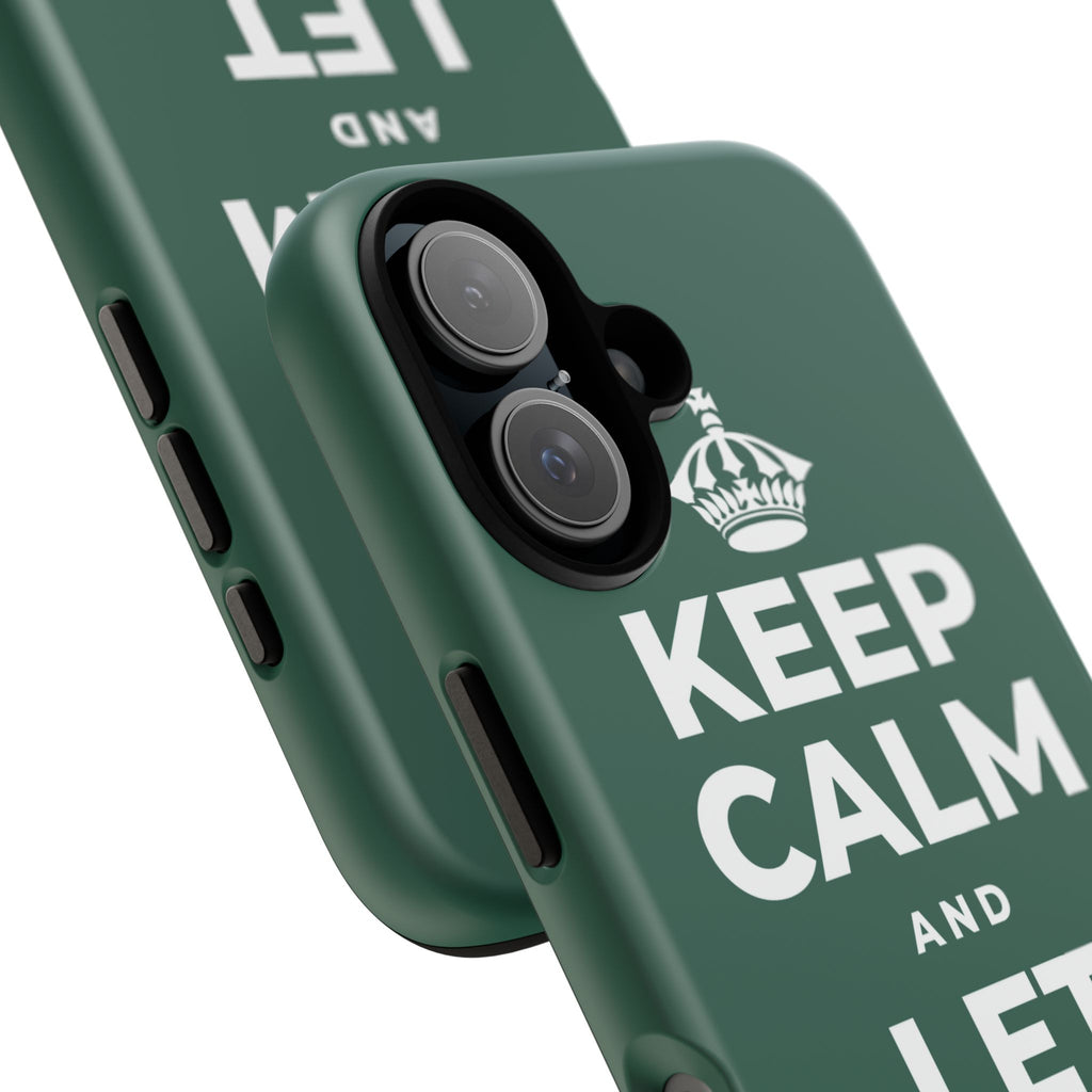 KEEP CALM AND LET PEOPLE IN Phone Case