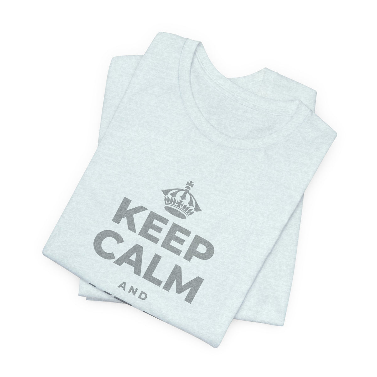 KEEP CALM AND TAKE THE HOUR T-Shirt (Soft Cream–Heather Mauve)