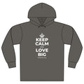 KEEP CALM AND LOVE BIG Organic Hoodie Tee