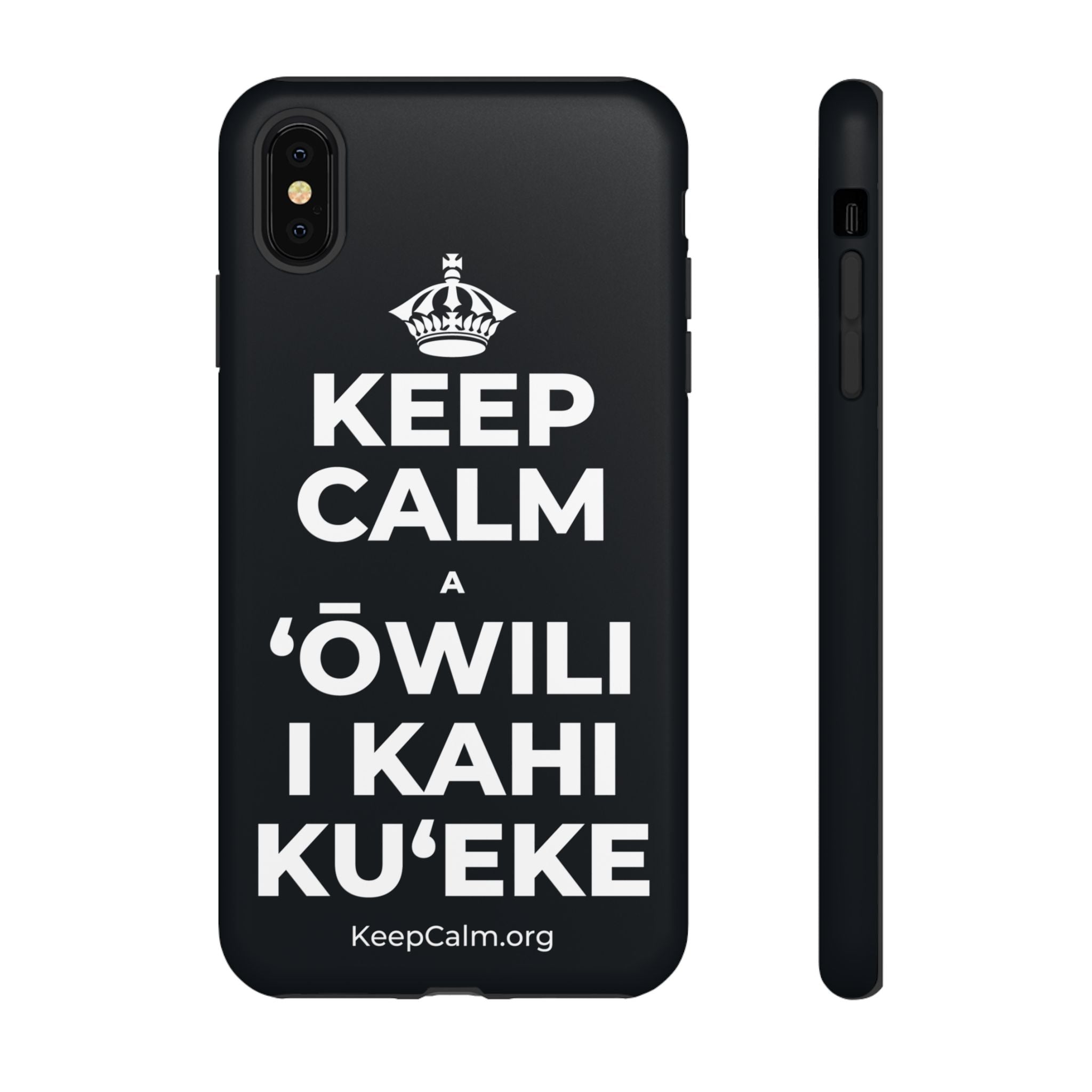 KEEP CALM A ʻŌWILI I KAHI KUʻEKE Phone Case (Dark)