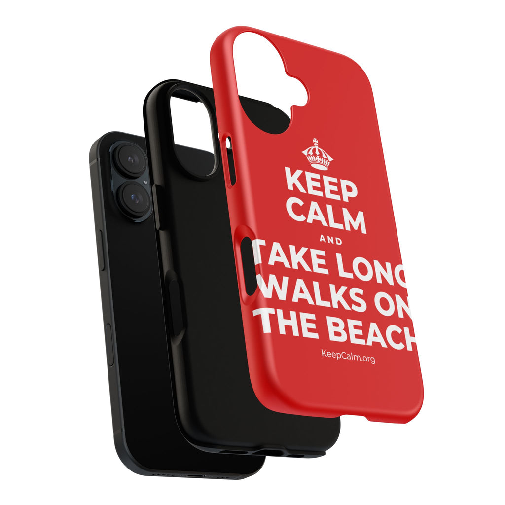 KEEP CALM AND TAKE LONG WALKS ON THE BEACH Phone Case