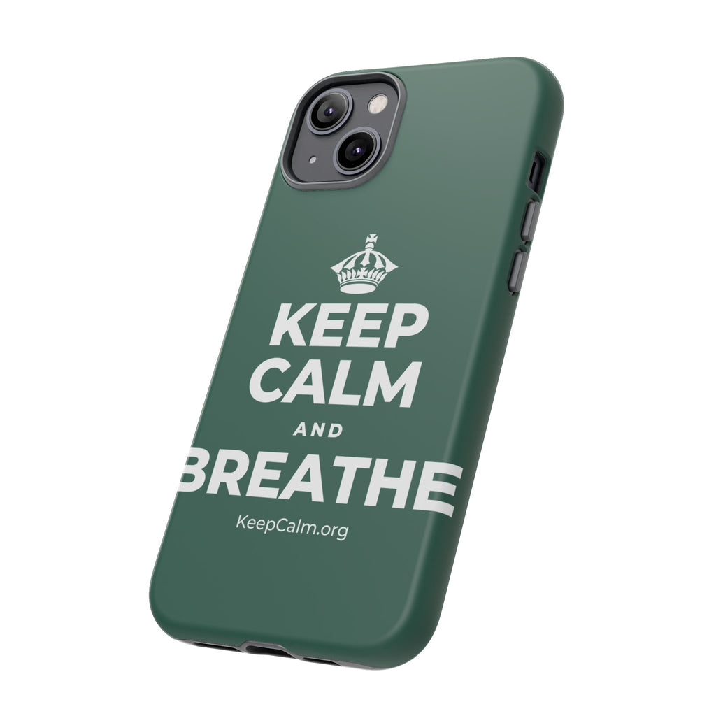 KEEP CALM AND BREATHE Phone Case