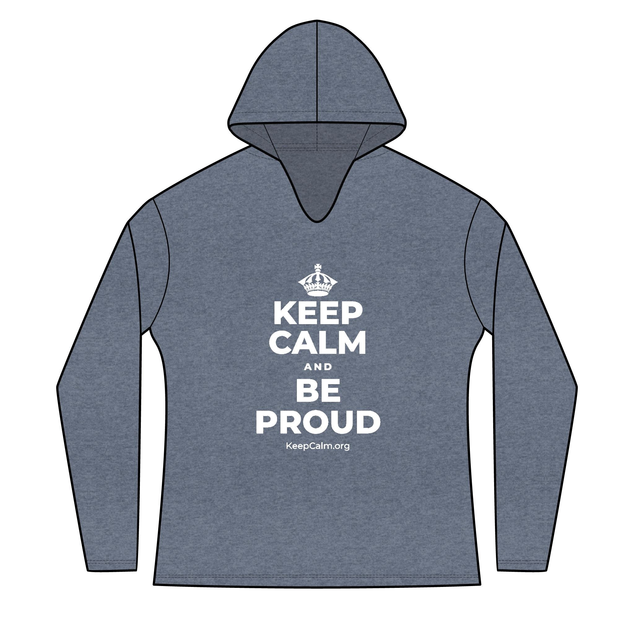KEEP CALM AND BE PROUD Women's Long Sleeve Hoodie