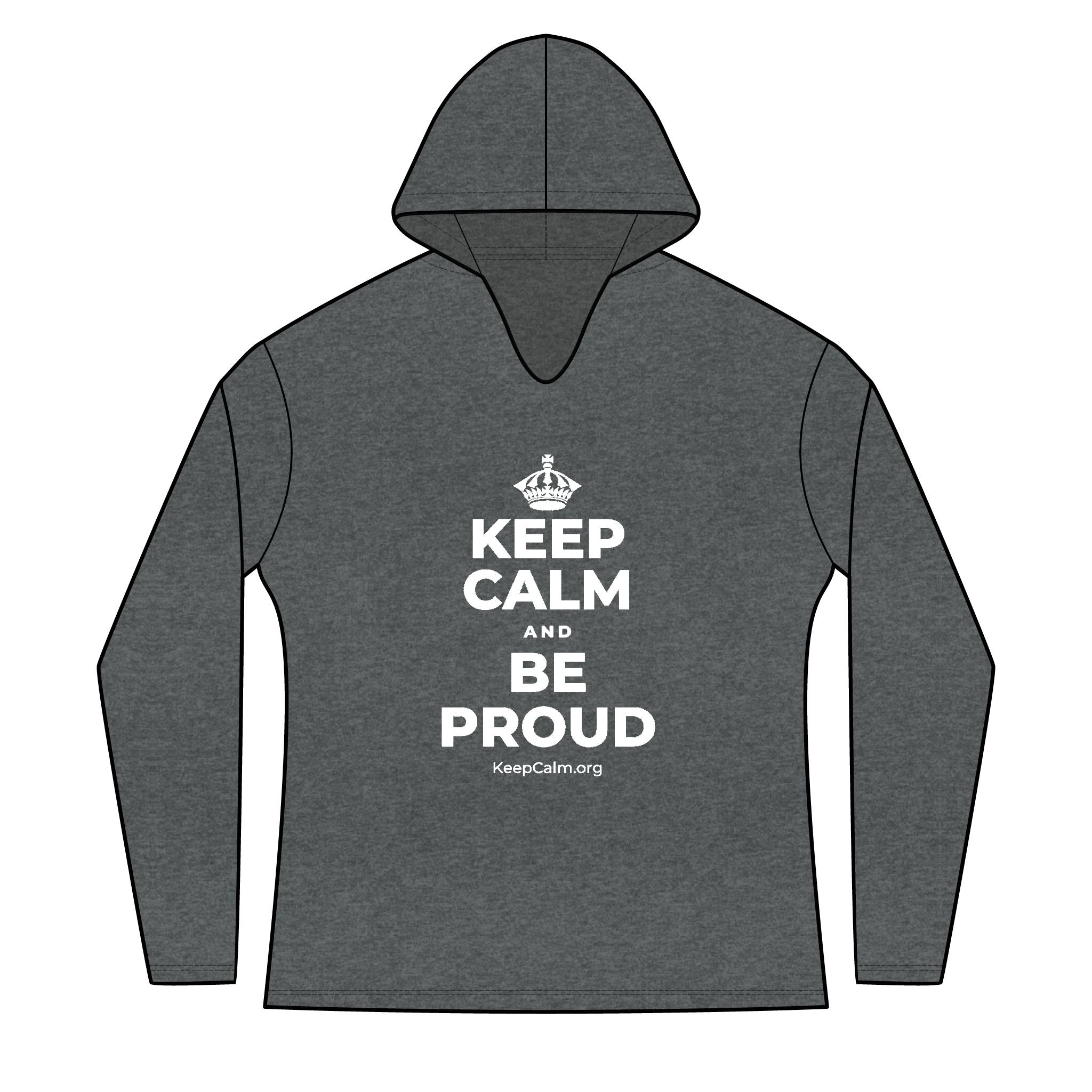 KEEP CALM AND BE PROUD Women's Long Sleeve Hoodie
