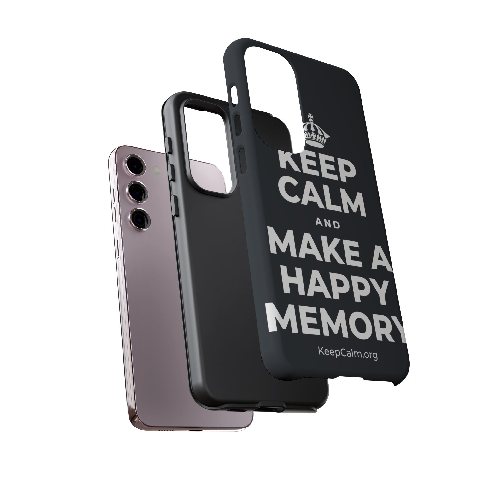 KEEP CALM AND MAKE A HAPPY MEMORY Phone Case (Dark)