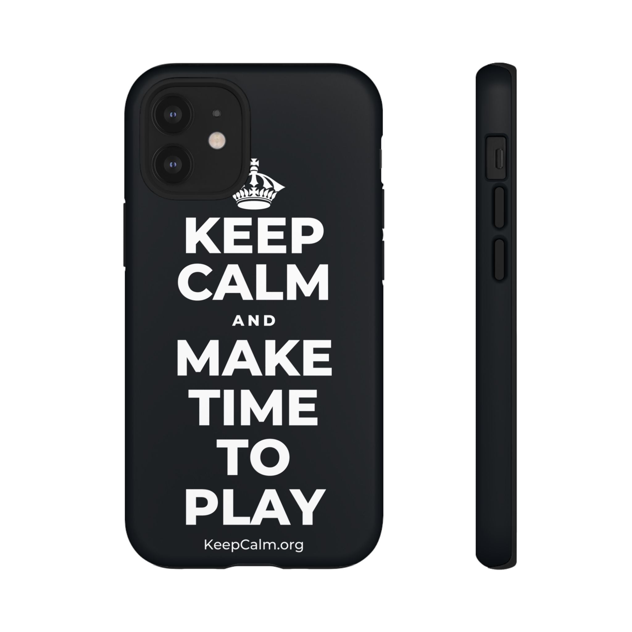 KEEP CALM AND MAKE TIME TO PLAY Phone Case (Dark)