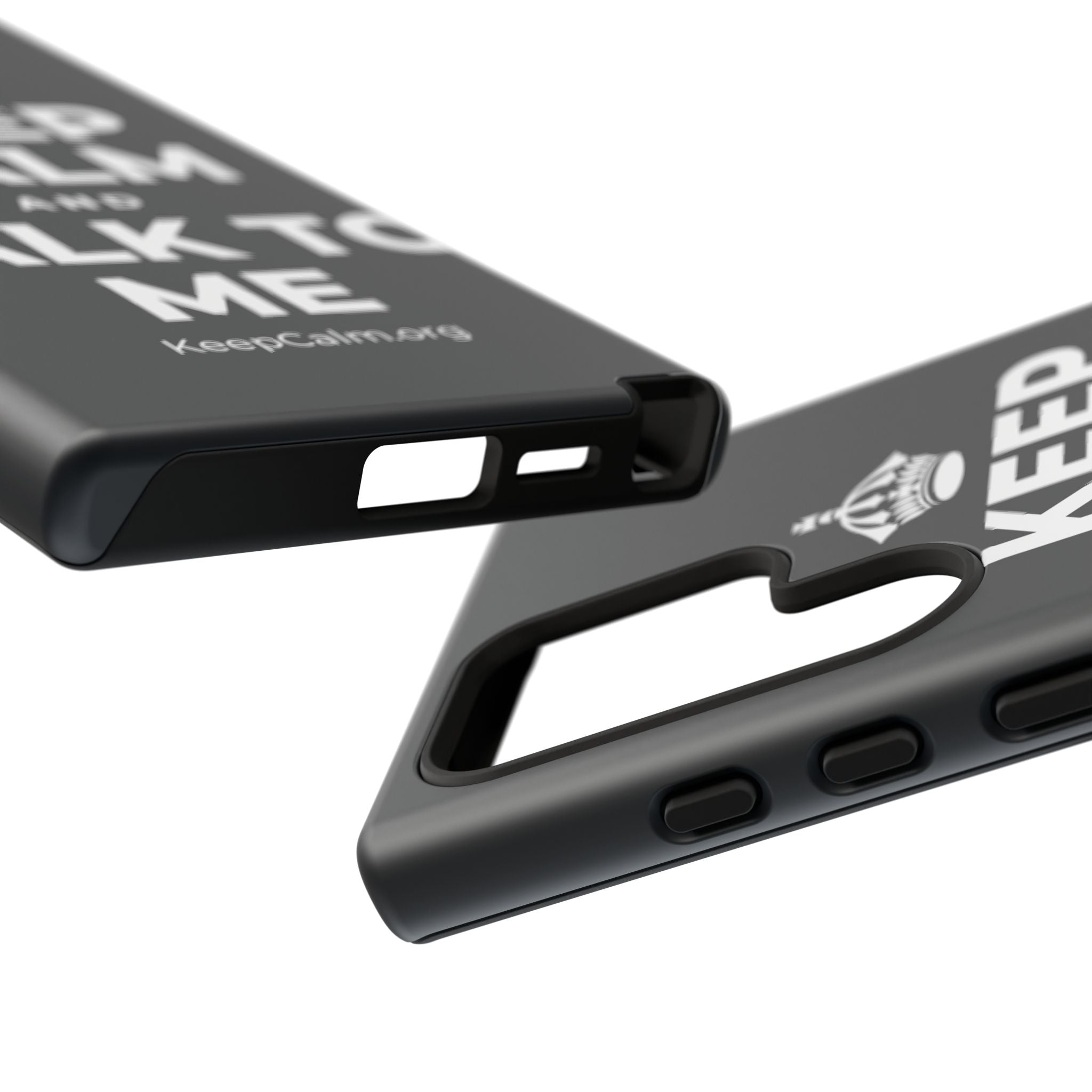 KEEP CALM AND TALK TO ME Phone Case (Dark)
