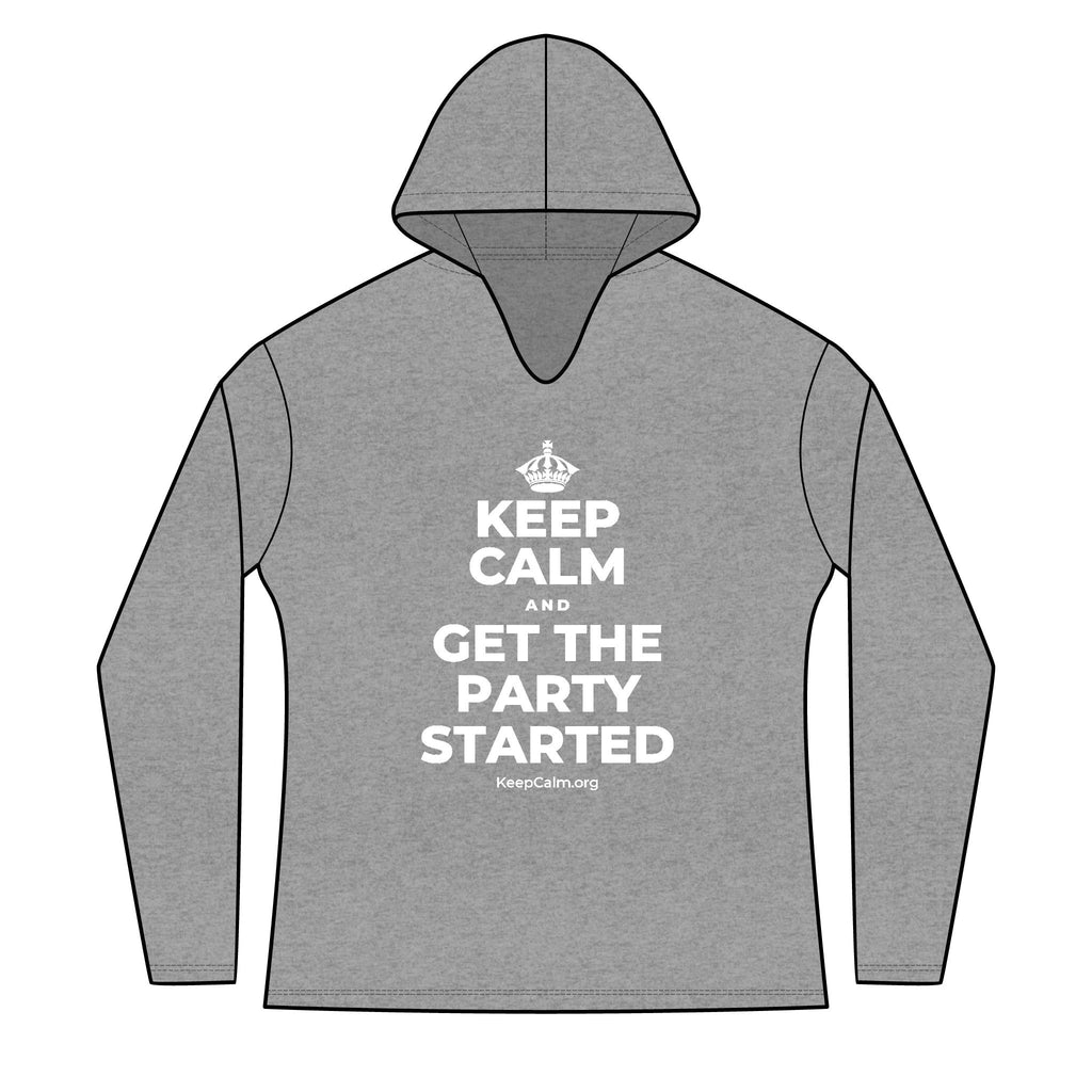 KEEP CALM AND GET THE PARTY STARTED Women's Long Sleeve Hoodie