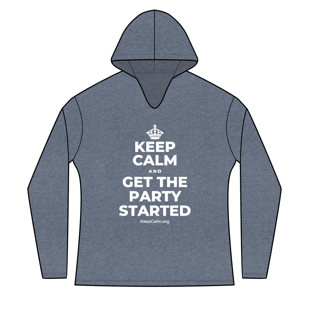 KEEP CALM AND GET THE PARTY STARTED Women's Long Sleeve Hoodie