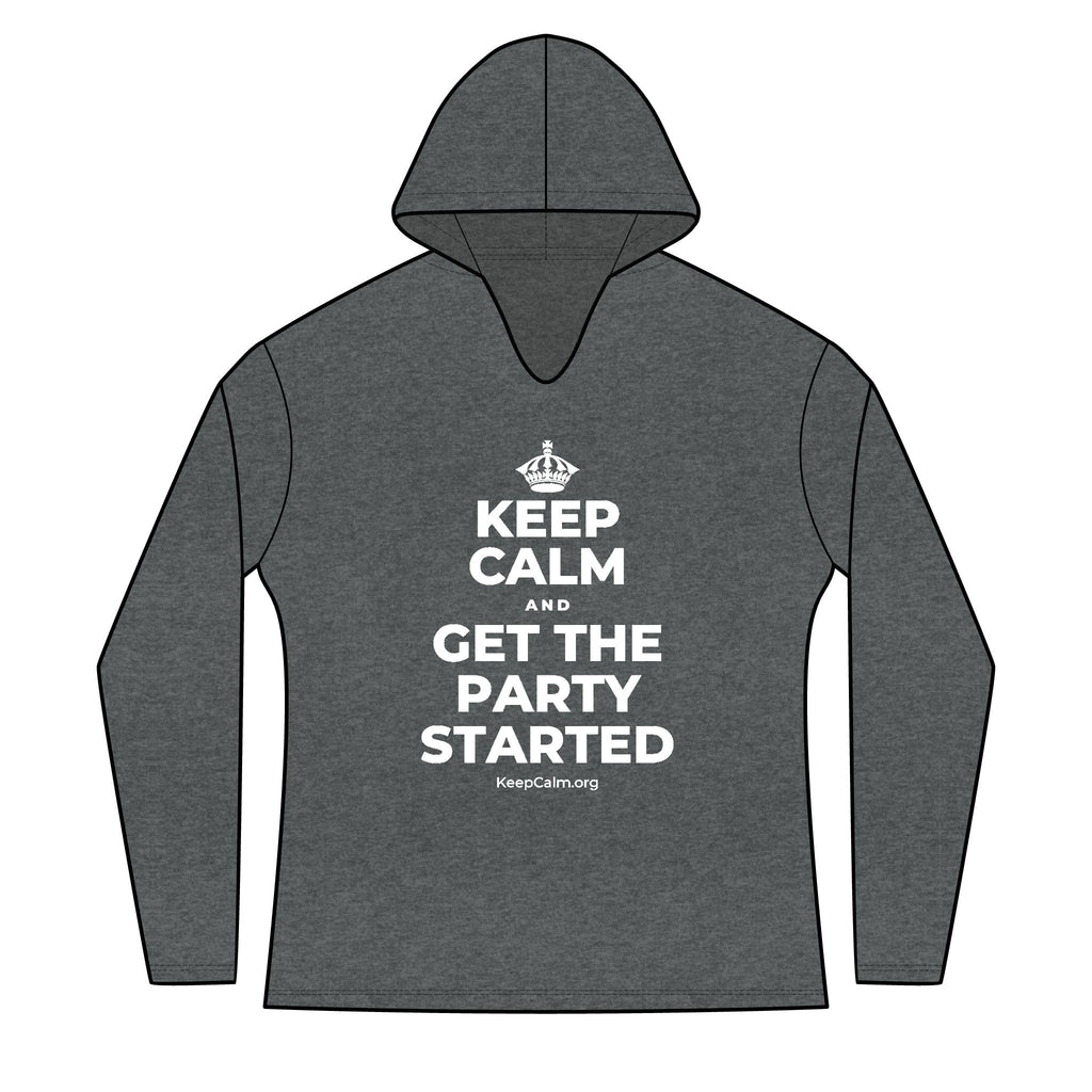 KEEP CALM AND GET THE PARTY STARTED Women's Long Sleeve Hoodie