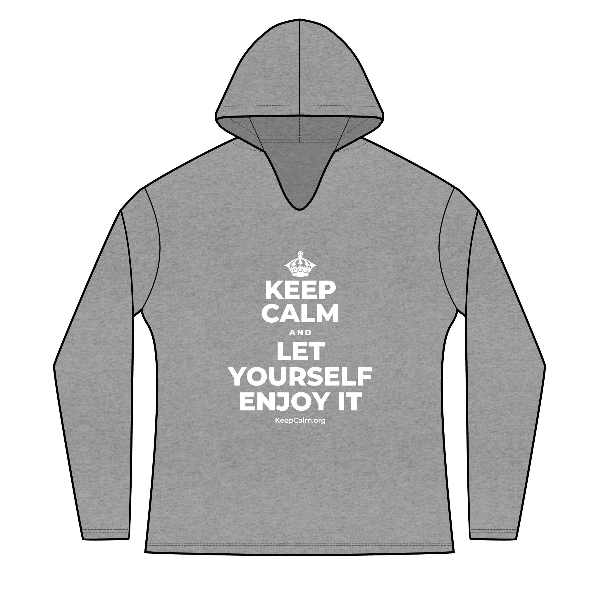 KEEP CALM AND LET YOURSELF ENJOY IT Women's Long Sleeve Hoodie
