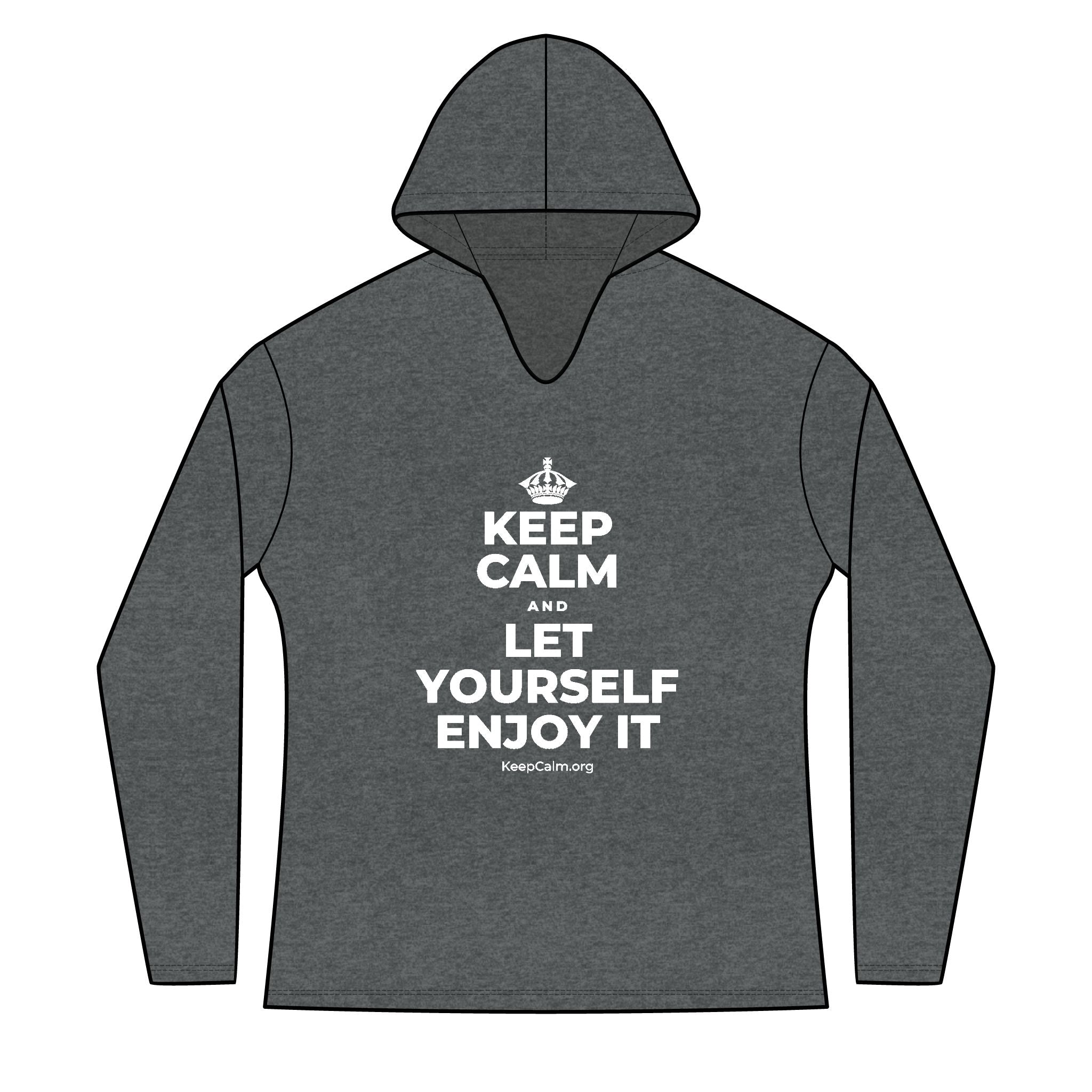 KEEP CALM AND LET YOURSELF ENJOY IT Women's Long Sleeve Hoodie