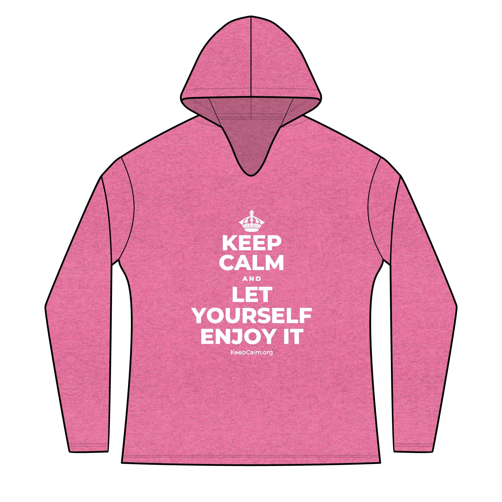 KEEP CALM AND LET YOURSELF ENJOY IT Women's Long Sleeve Hoodie