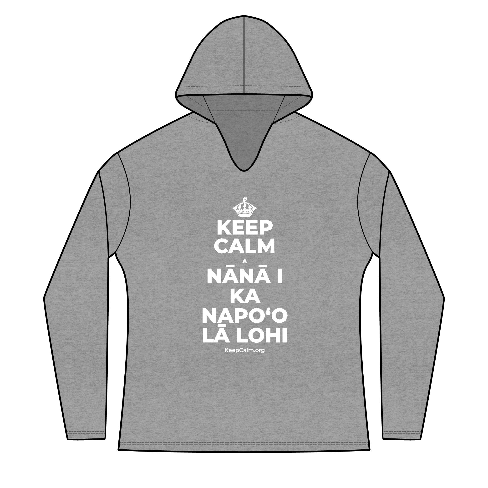 KEEP CALM A NĀNĀ I KA NAPOʻO LĀ LOHI Women's Long Sleeve Hoodie