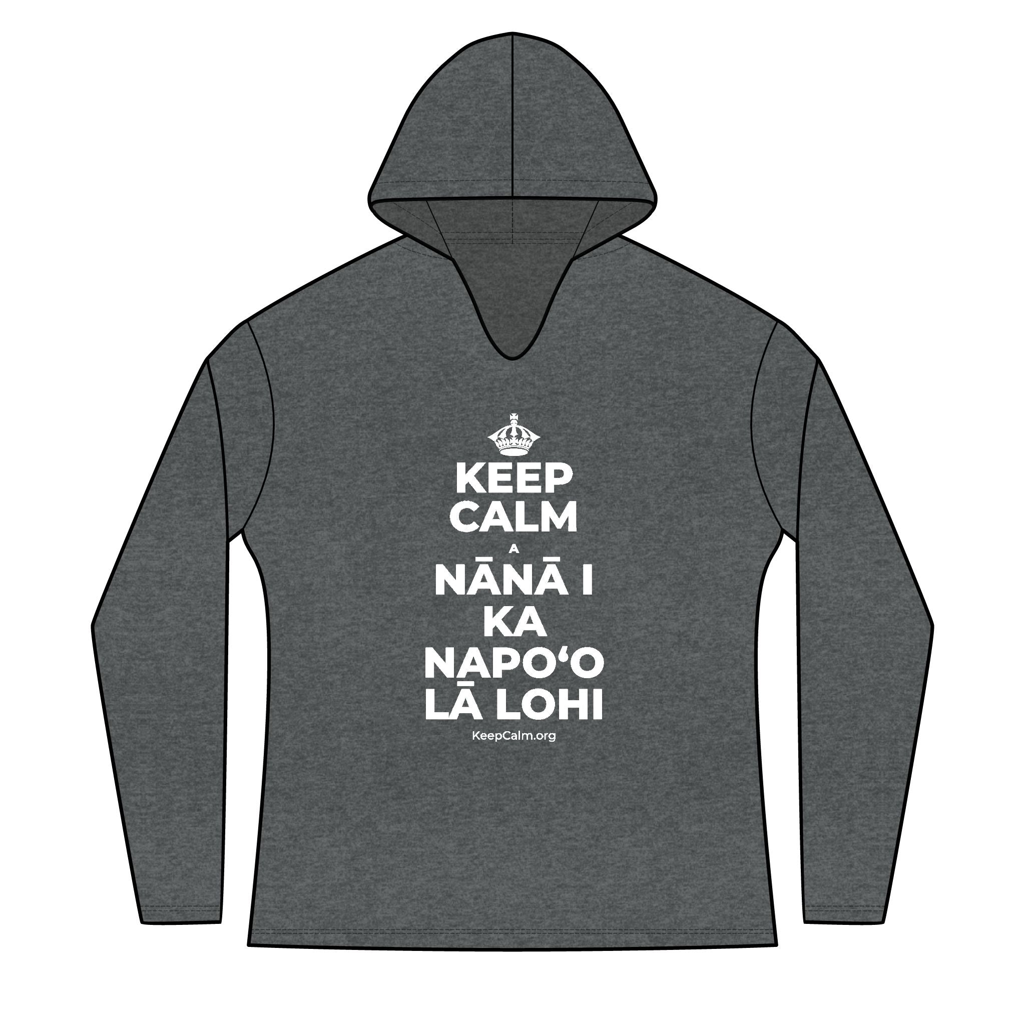 KEEP CALM A NĀNĀ I KA NAPOʻO LĀ LOHI Women's Long Sleeve Hoodie