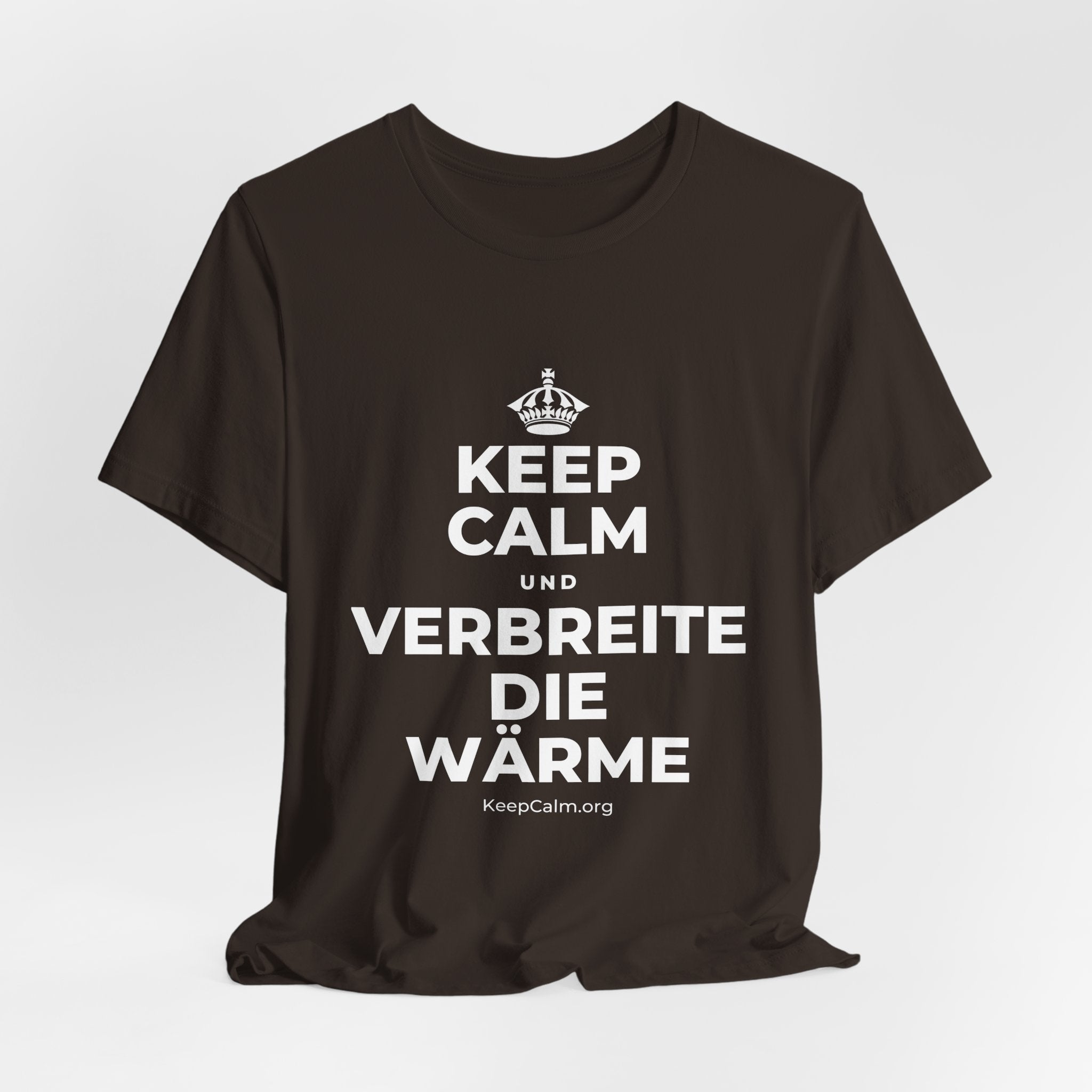 KEEP CALM UND VERBREITE DIE WÄRME T-Shirt (Soft Cream–Heather Mauve)