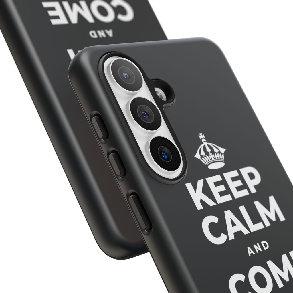 KEEP CALM AND COME HOME TO YOURSELF Phone Case (Dark)