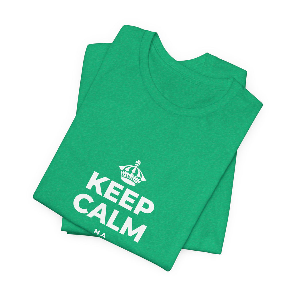 KEEP CALM NA METAMETA KIDOGO T-Shirt (Baby Blue–Silver)