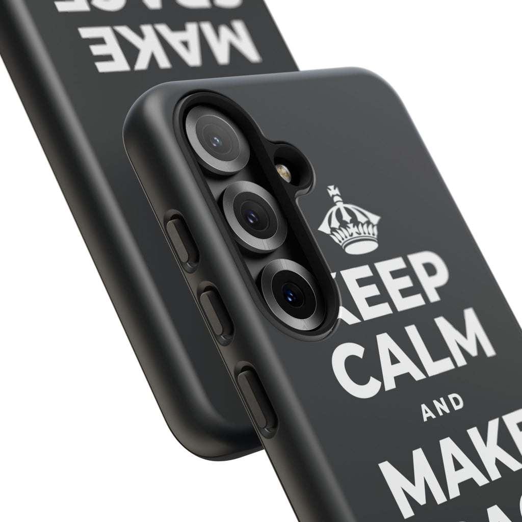 KEEP CALM AND MAKE SPACE TO BREATHE Phone Case (Dark)