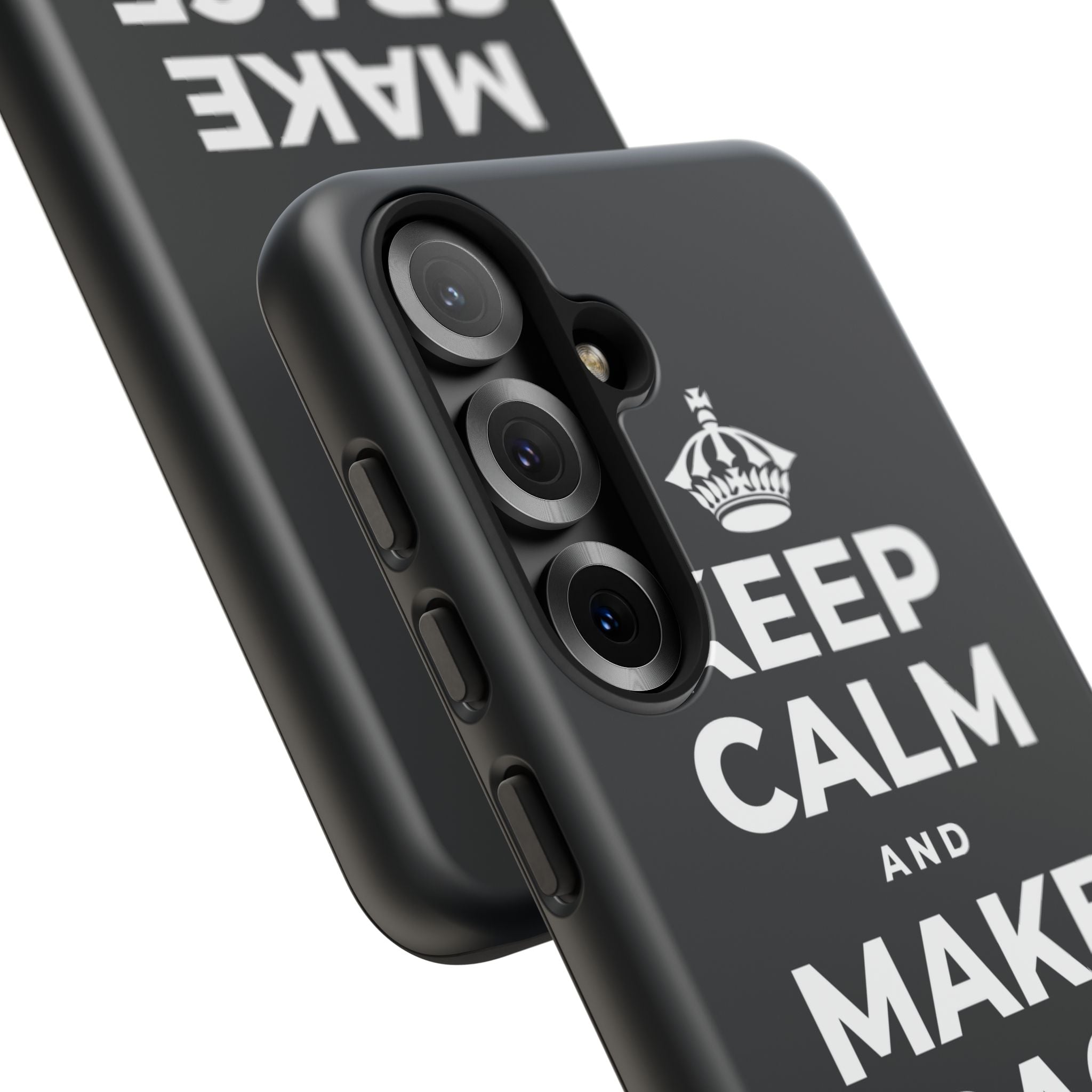 KEEP CALM AND MAKE SPACE TO BREATHE Phone Case (Dark)