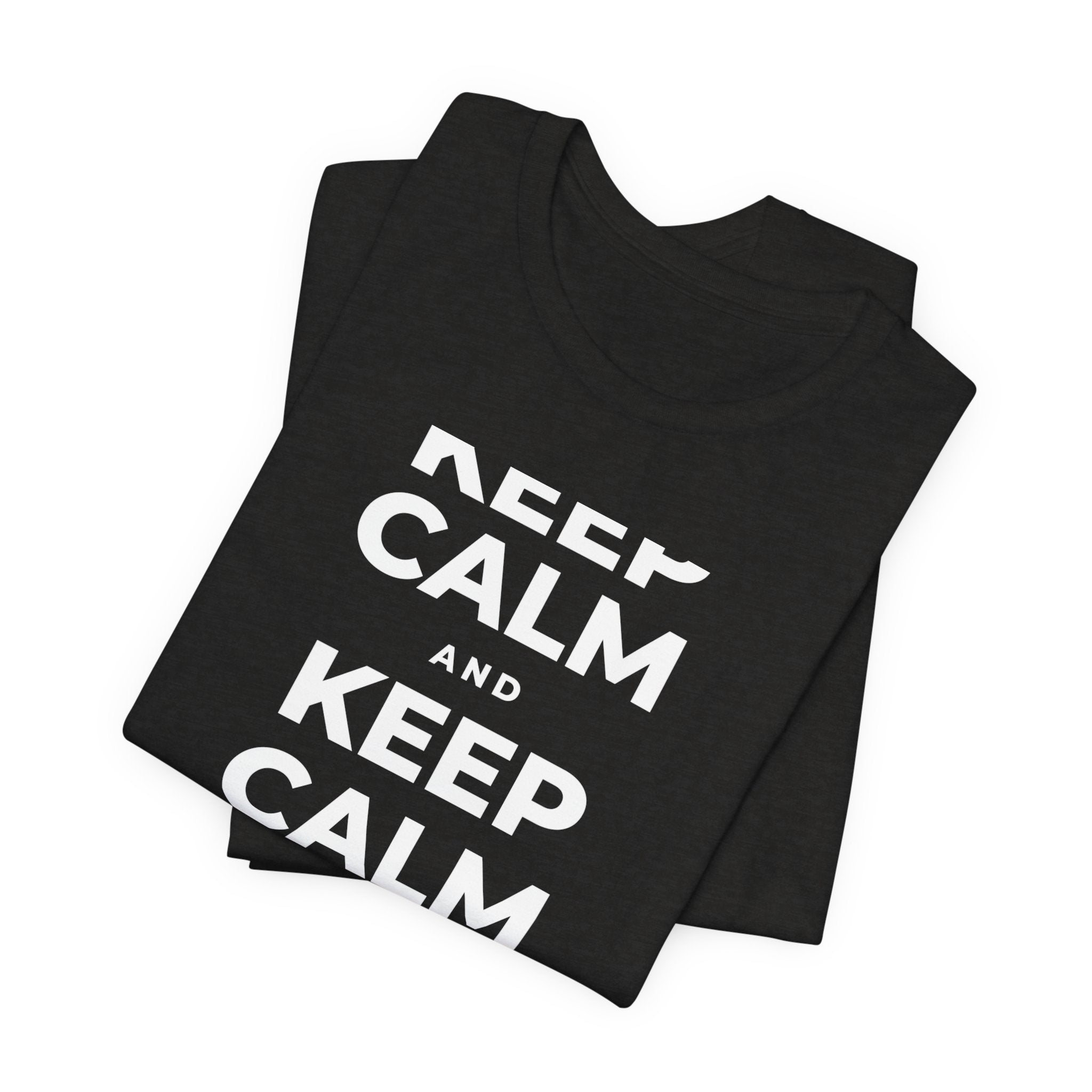 KEEP CALM AND TAKE A WALK T-Shirt (Soft Cream–Heather Mauve)